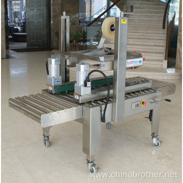 Semi Automatic Two Side Conveyor Carton Sealer Stainless